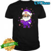 Cute santa with latte Minnesota Football NFL Christmas shirt