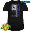Dak Prescott And Players Dallas Cowboys US Flag Signatures T-Shirt