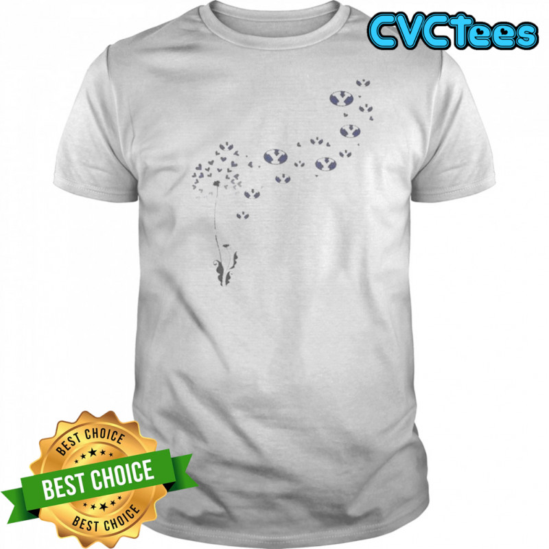 Dandelion Flower Byu Cougars Football Logo T-Shirt