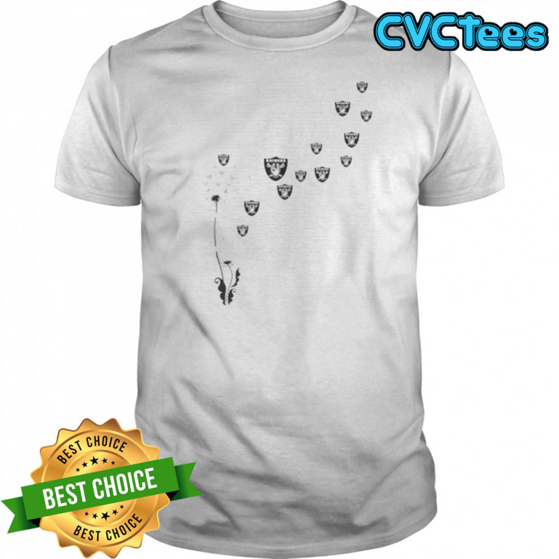 Dandelion Flower Las Vegas Raiders Football Logo T-Shirt