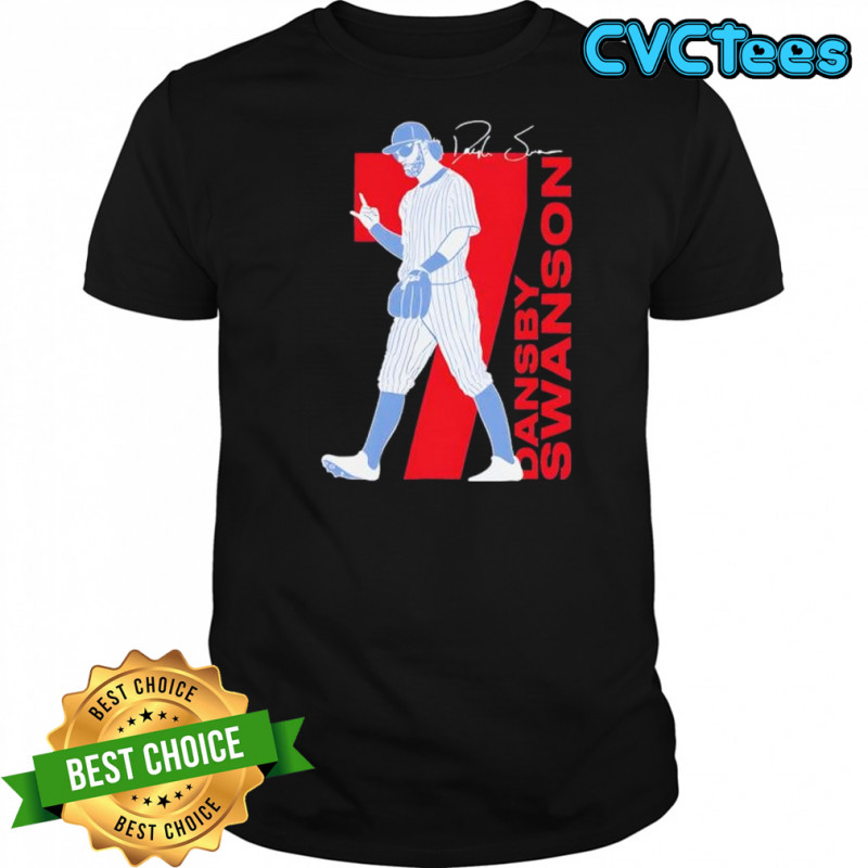 Dansby Swanson #7 Chicago Cubs Baseball MLB Signature Shirt
