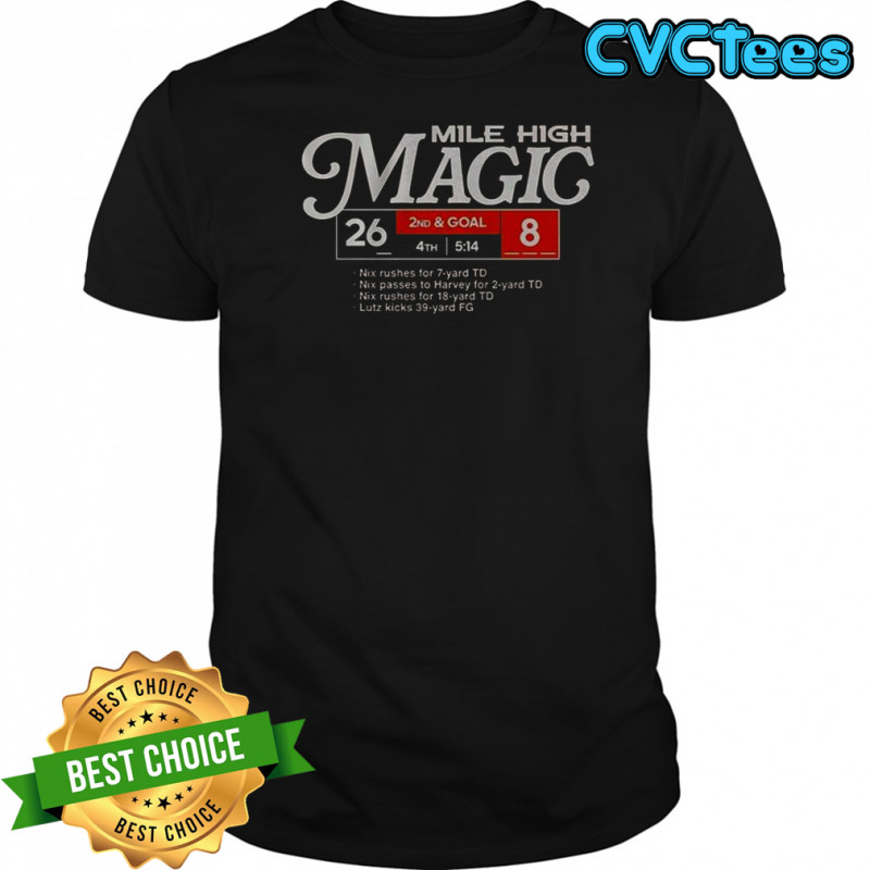 Denver Broncos Football Mile High Magic T-Shirt