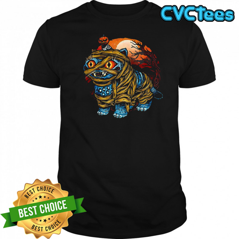 Derpy tiger Mummy and Sussie pumpkin head Halloween shirt