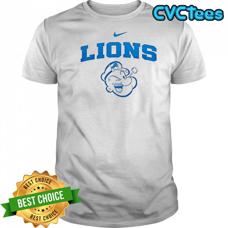Detroit Lions x Popeye I yam what I yam an’ that’s all I yam shirt