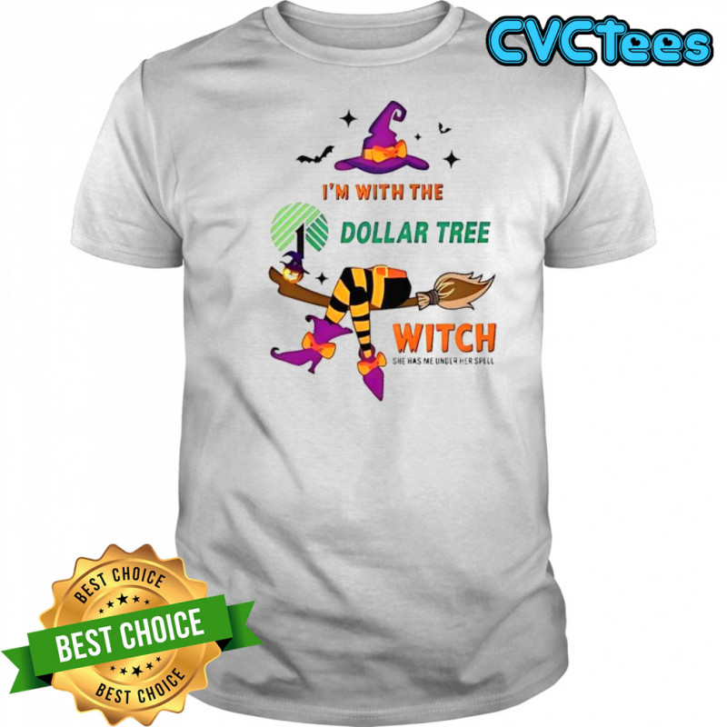 Dollar Tree I’m With The Witch She Has Me Under Her Spell Halloween T-Shirt