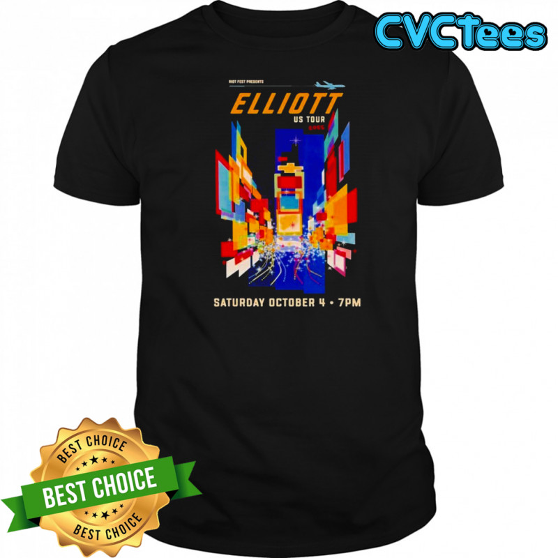 Elliott October 4 Us Tour 2025 Riot Fest T-Shirt