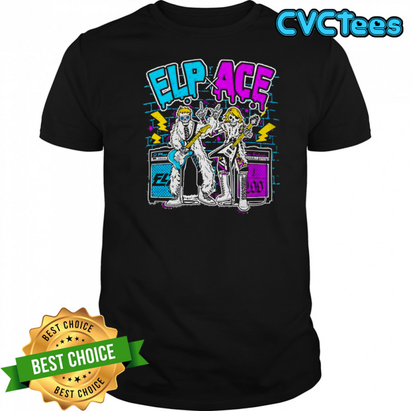 Elp X Ace skeletons playing electric guitars shirt