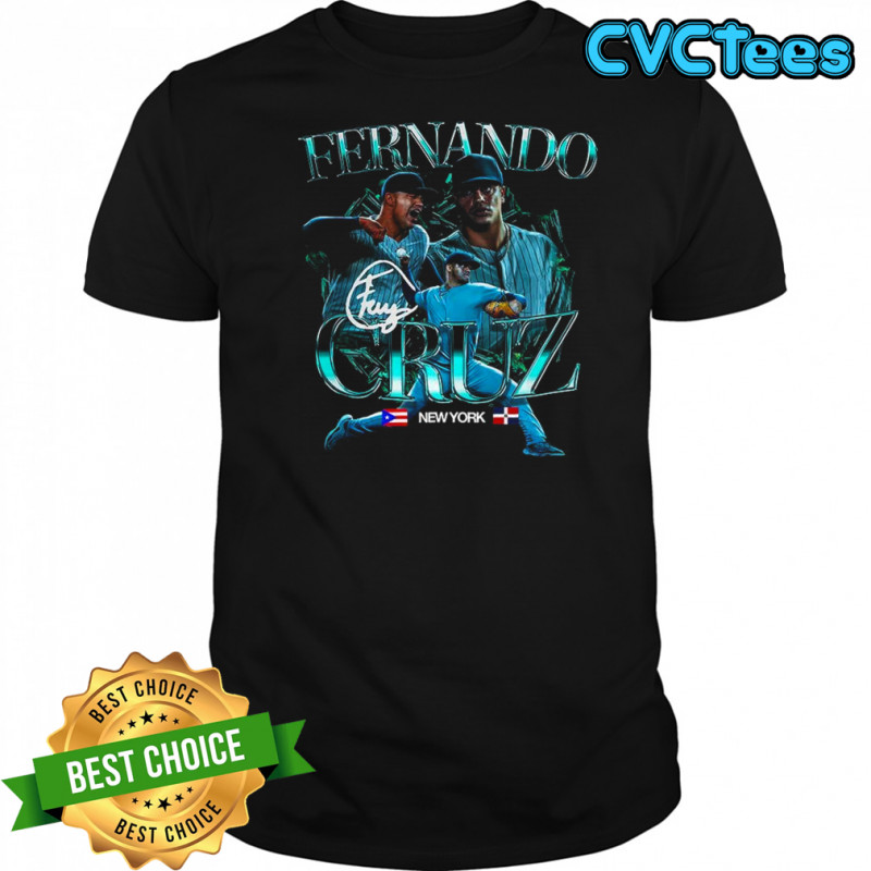 Fernando Cruz New York Yankees baseball signature shirt