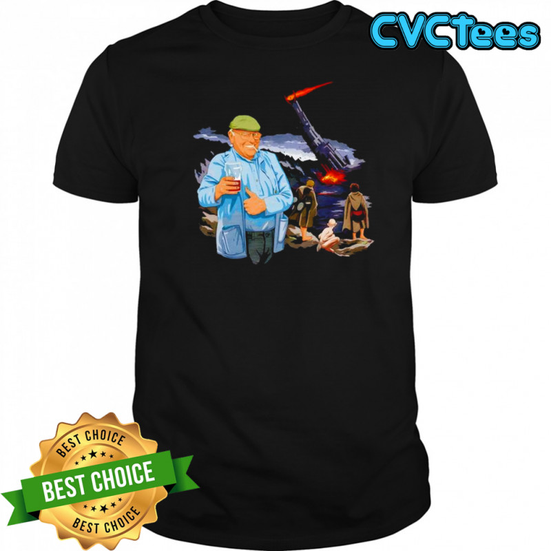 Fred Dibnah knocking down Sauron’s Tower shirt