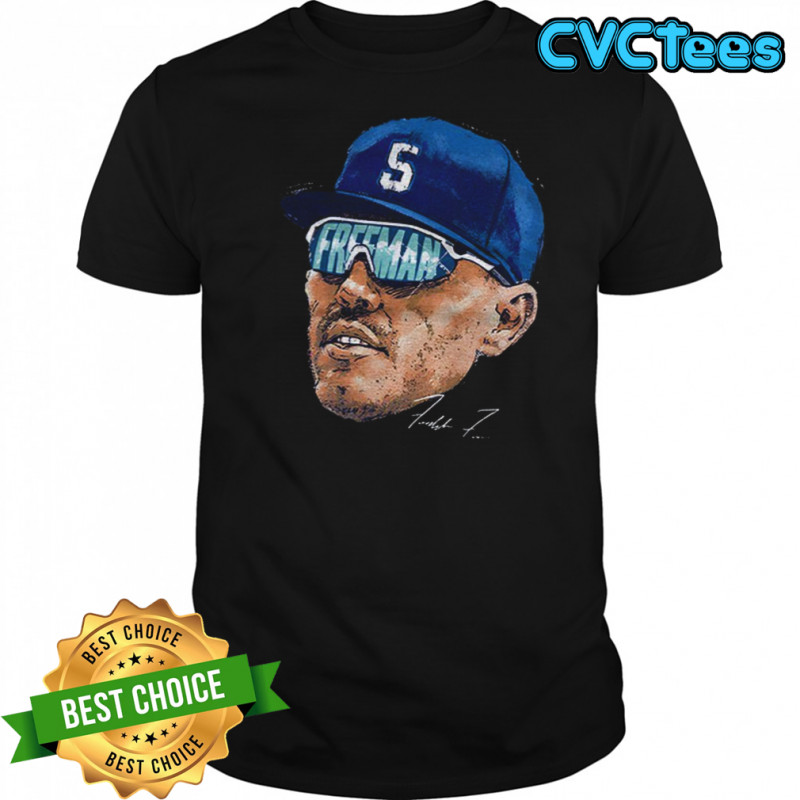 Freddie Freeman big face Los Angeles Dodgers MLB Baseball World Series 2025 signature shirt