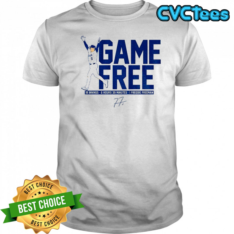 Freddie Freeman Los Angeles Dodgers Game Free Baseball 18 Innings MLB 2025 shirt