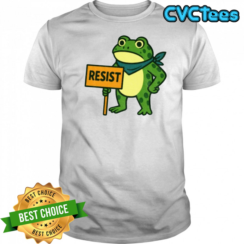 Frog Resist Portland Frog Protest Activist Political 2025 shirt