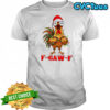 Funny Christmas F-caw-f Chicken shirt
