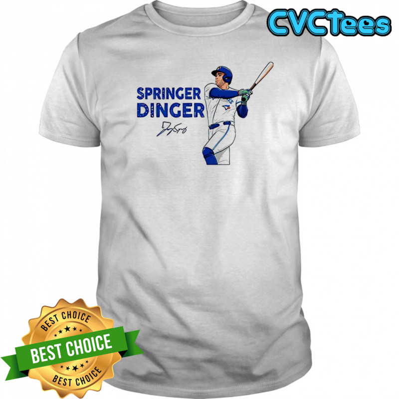 George Springer Toronto Blue Jays baseball Springer Dinger signature shirt