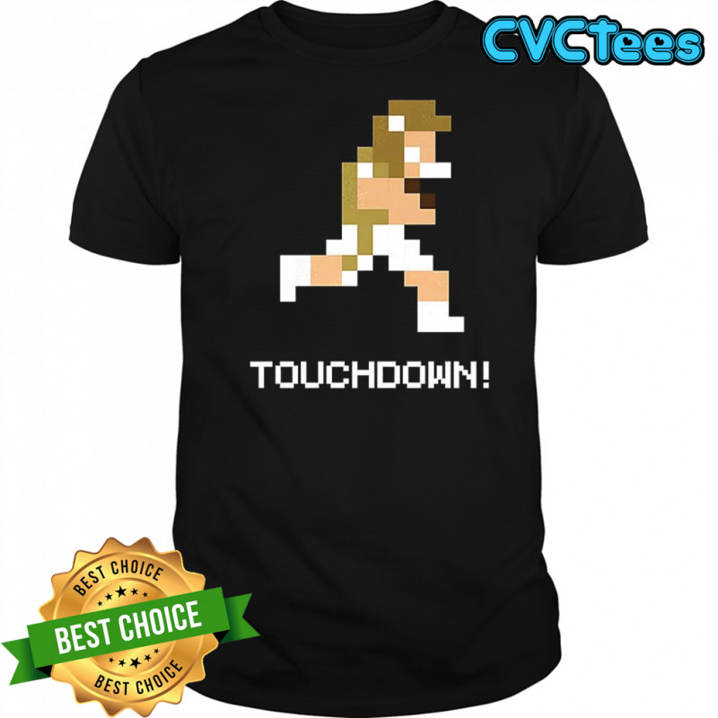 Georgia Tech Yellow football player 8-Bit techmo Bowl touchdown shirt