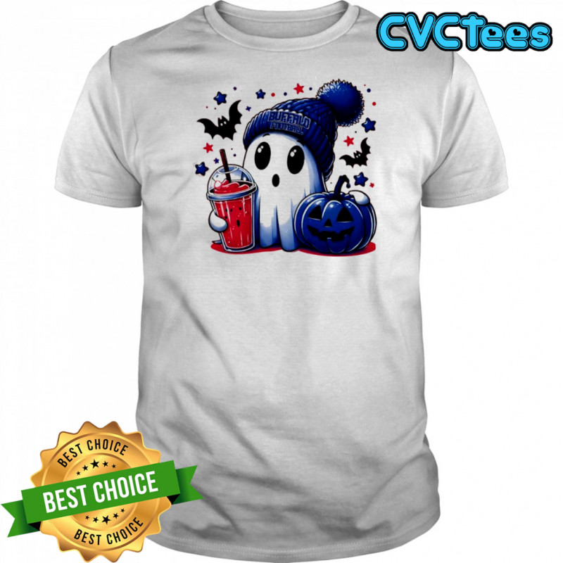 Ghost Halloween x Buffalo Bills football beanie pumpkin bats shirt