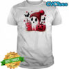 Ghost Halloween x San Francisco 49ers football beanie pumpkin bats shirt