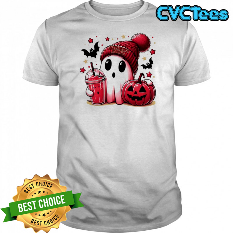 Ghost Halloween x San Francisco 49ers football beanie pumpkin bats shirt