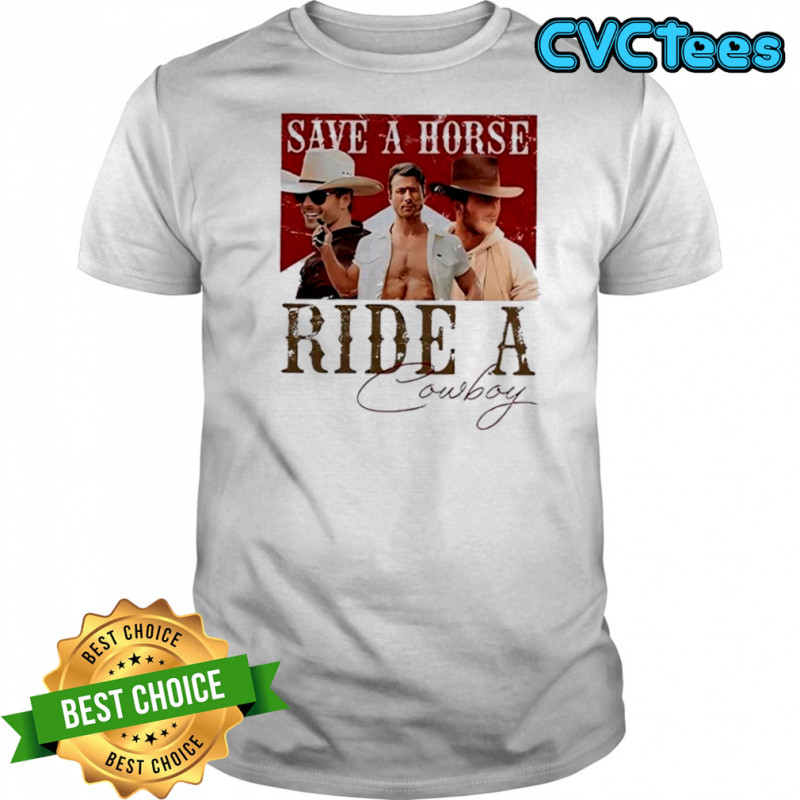 Glen Powell Save A Horse Ride A Cowboy Marlboro Parody shirt