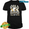Gold Blooded Rivalry helmet logo shirt