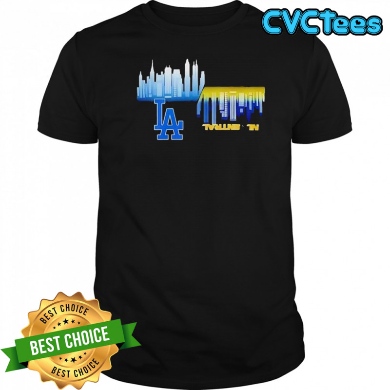 Good los angeles Dodgers vs milwaukee brewers mlb gameday schedule skyline city 2025 shirt