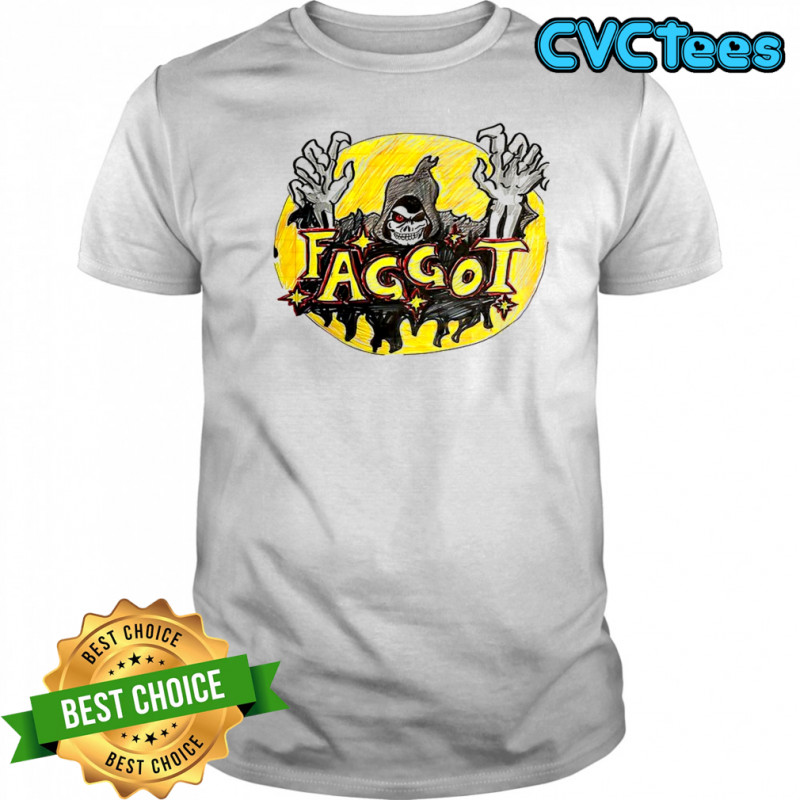 Grim Reaper Faggot sketch Halloween shirt