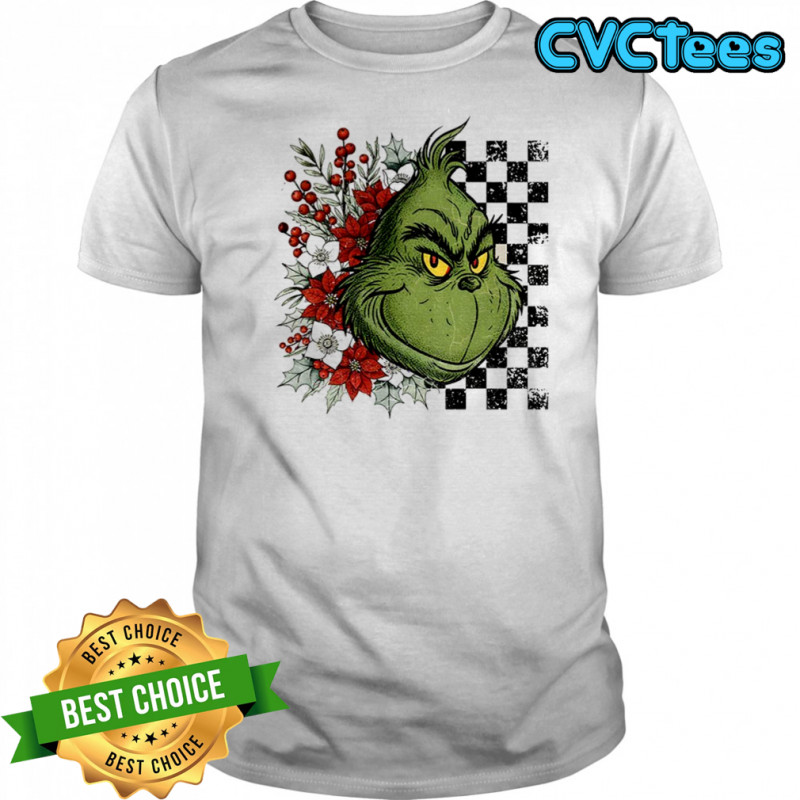 Grinch floral Christmas Characters Merry Christmas 2025 shirt