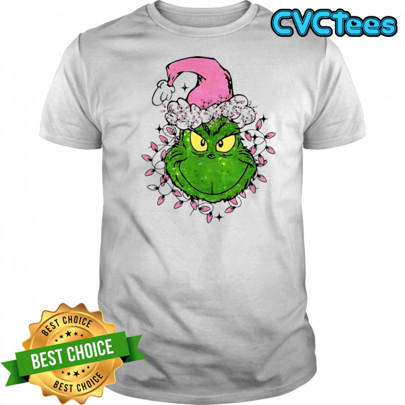 Grinch Max Santa hat pink Merry Christmas 2025 shirt