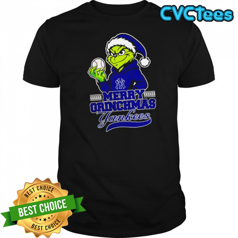 Grinch New York Yankees Baseball Merry Christmas Shirt
