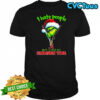 Grinch santa hat I hate people but I love my Alabama crimson tide Christmas logo clothing shirt