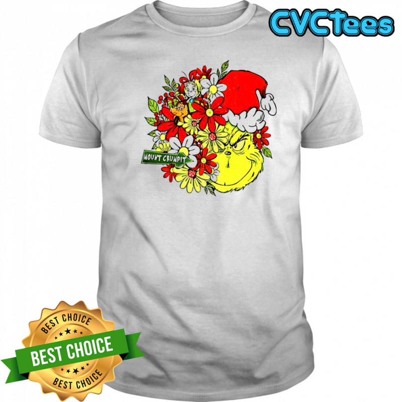 Grinch Santa hat mount crumpit Merry Christmas shirt