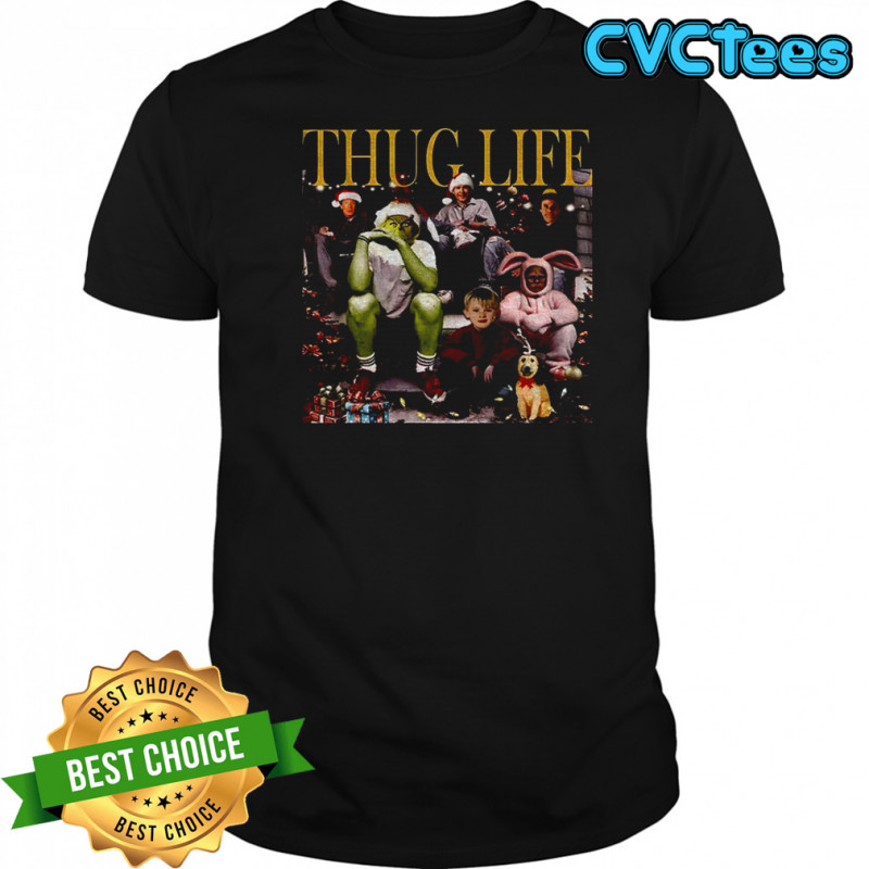 Grinch Thug Life Christmas movie vintage shirt