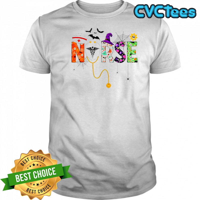 Halloween Nurse Life Funny Nursing Stethoscope Spooky Nurse shirt