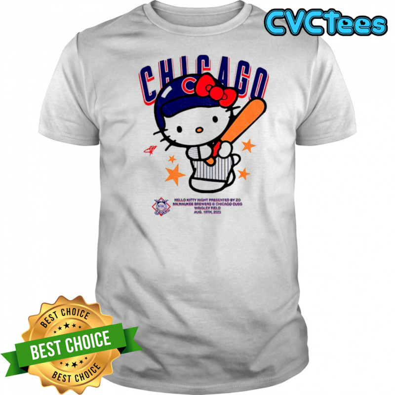 Hello Kitty Chicago Cubs MLB 2025 t-shirt