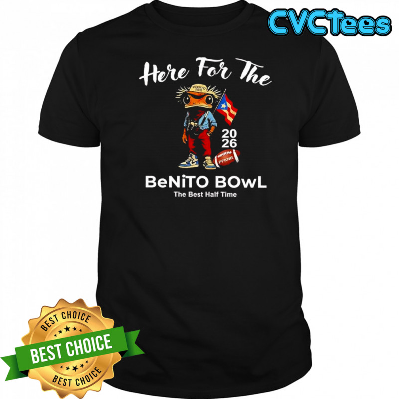 Here For The Benito Bowl Bad Bunny Super Bowl Puerto Rican Football shirt