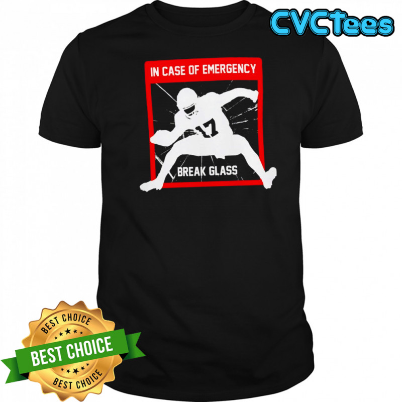 In Case Of Emergency Break Glass Football T-shirts