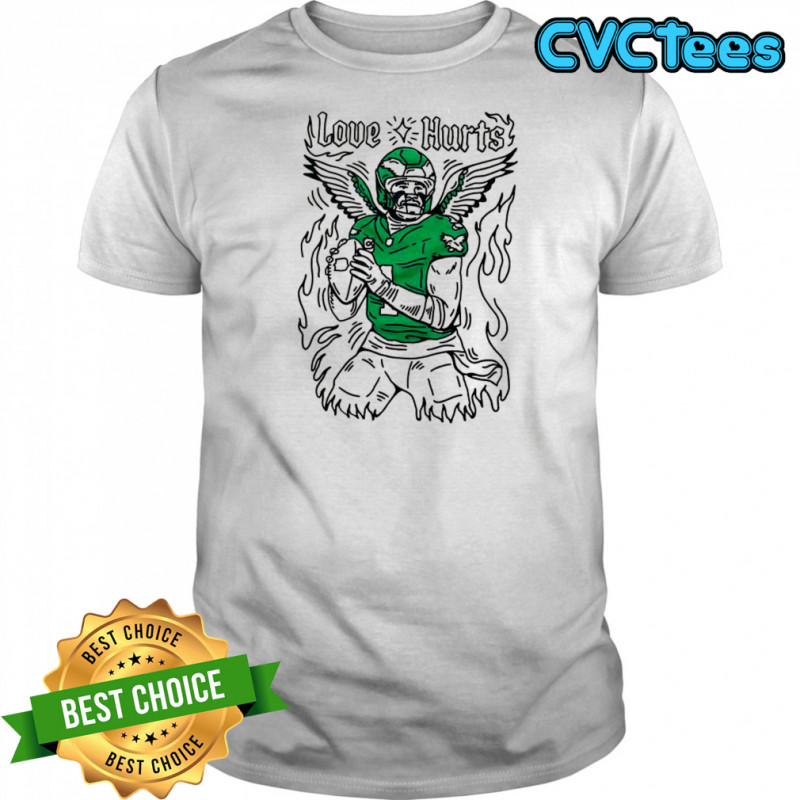 Jalen Hurts Philadelphia Eagles fooball love hurts shirt