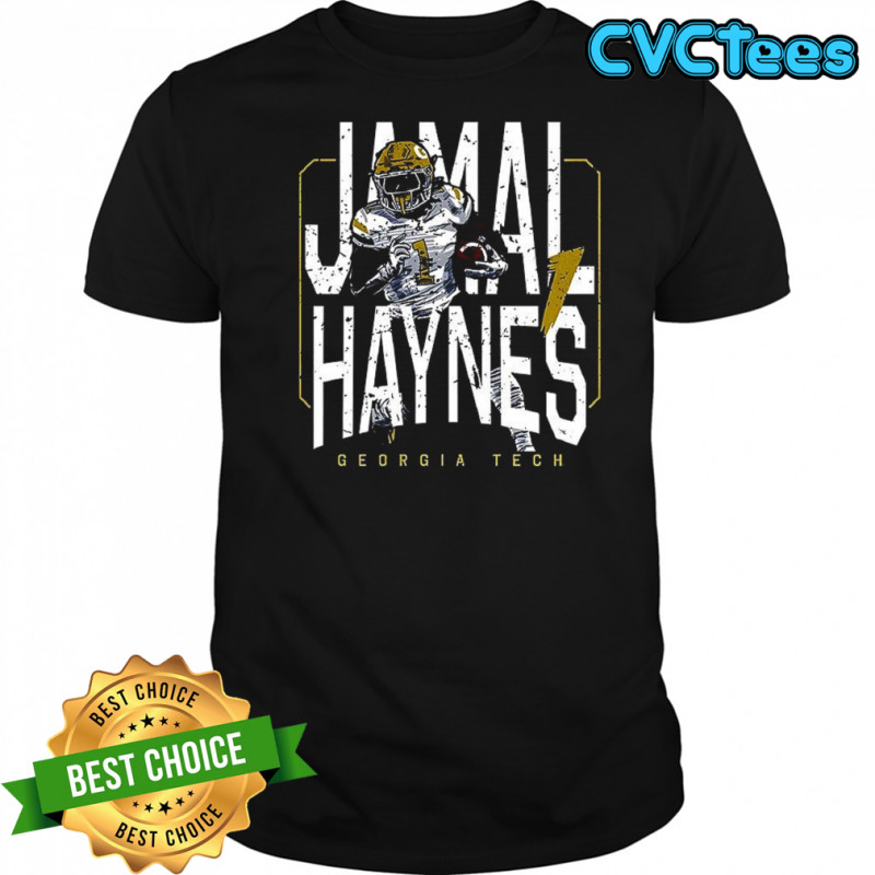 Jamal Haynes Georgia Tech football player number 1 shirt