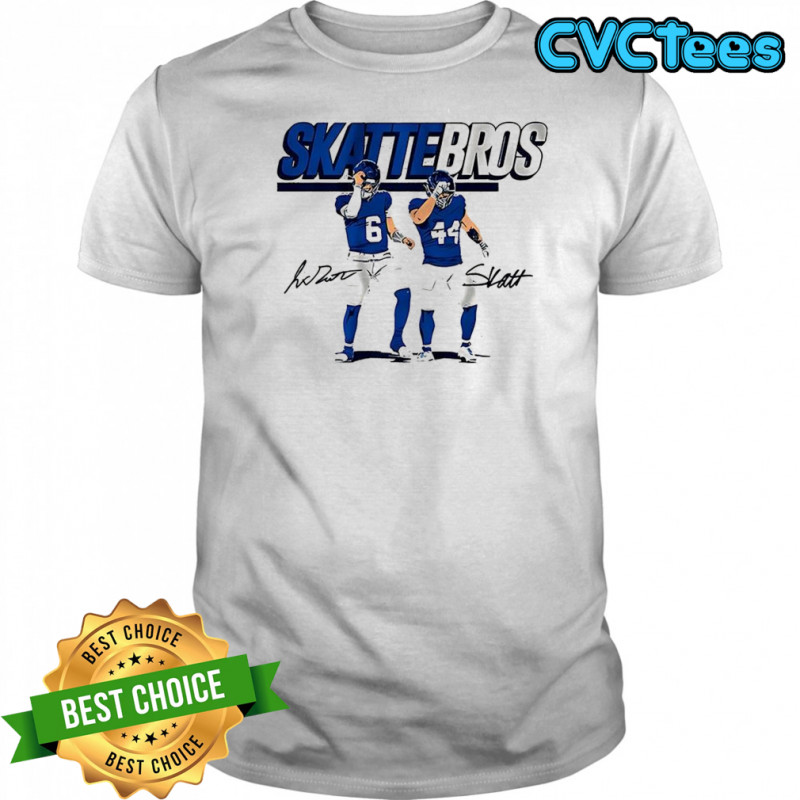 Jaxson Dart and Cam Skattebo Skattebros signature shirt
