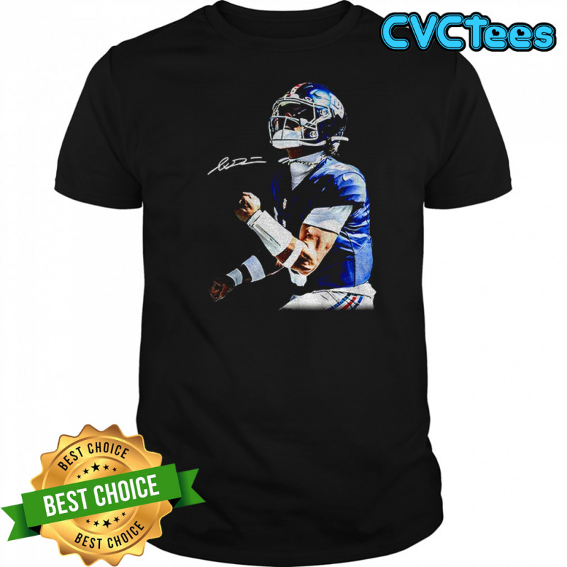 Jaxson Dart Aura New York Giants NFL Football signature shirt