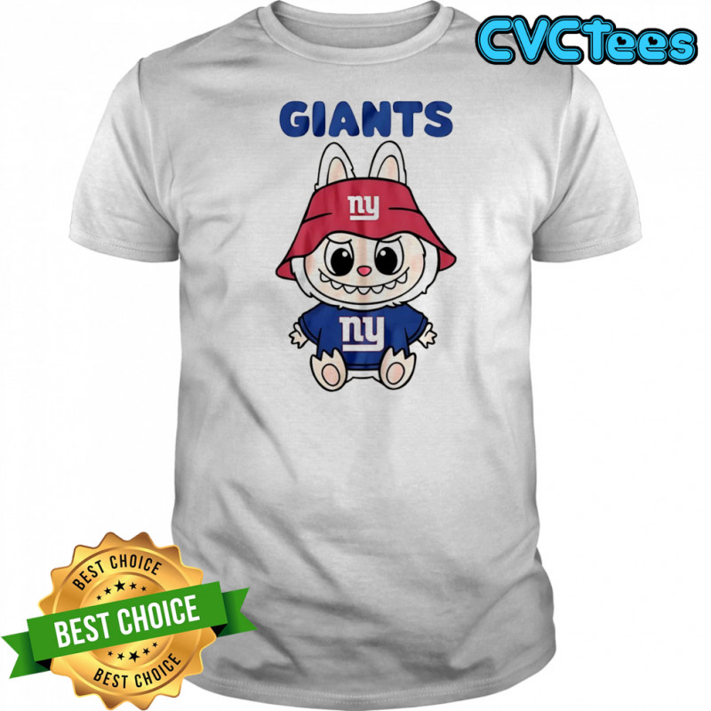 Labubu New York Giants NFL Football cartoon funny Football lovers shirt