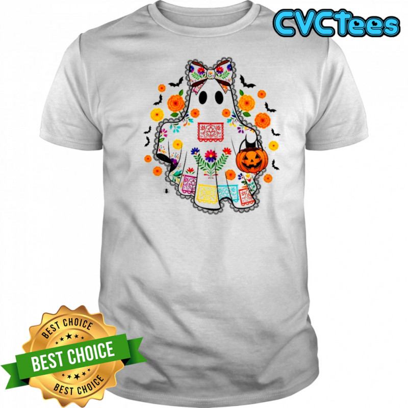 Lace Ghost Mexican Halloween Ghost Cute Spooky Ghost shirt