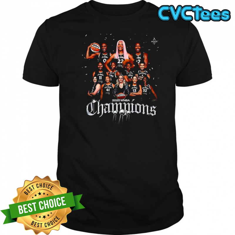 Las Vegas Aces teams 2025 WNBA Champions T-shirt