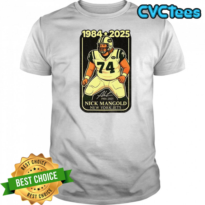 Legend Nick Mangold New York Jets Tribute signature 1984-2025 shirt