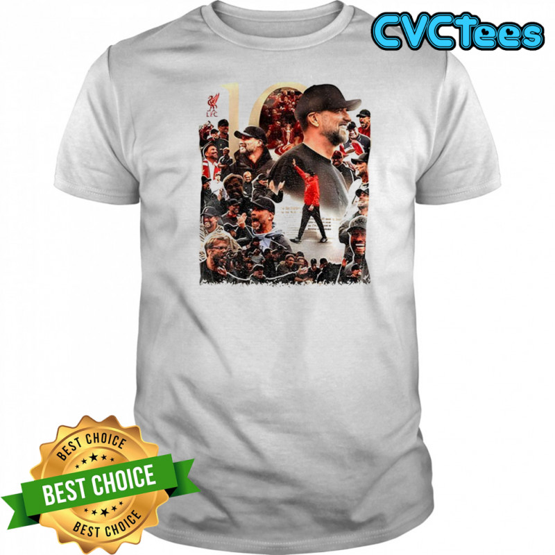 Liverpool FC x Jürgen Klopp 10th Anniversary graphic Football lover shirt
