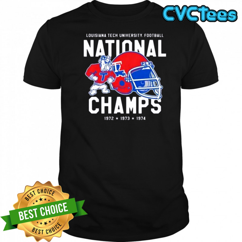 Louisiana Tech Bulldogs Football National Champs 1974 Vintage T-Shirt