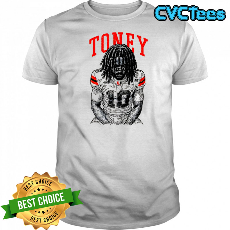 Malachi Toney Miami Hurricanes football Gabos graphic shirt