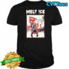 Melt ICE Police ICE skeleton graphic shirt