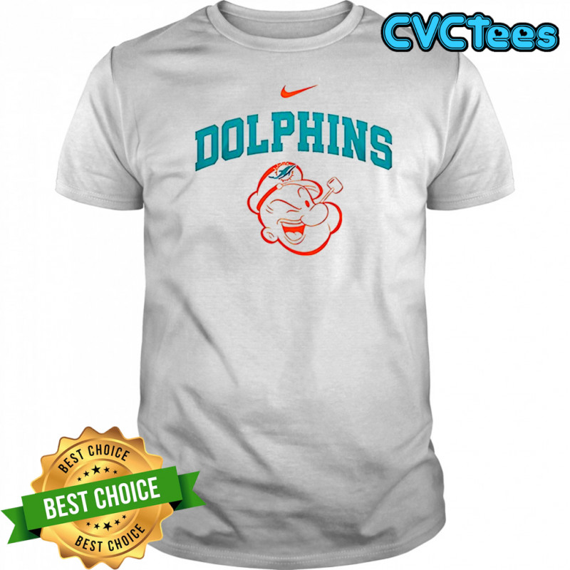 Miami Dolphins x Popeye I yam what I yam an’ that’s all I yam shirt