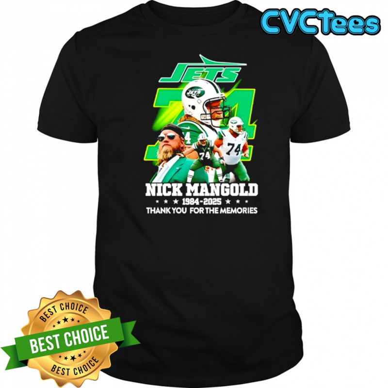 Nick Mangold New York Jets 1984-2025 Thank You For The Memories Shirt